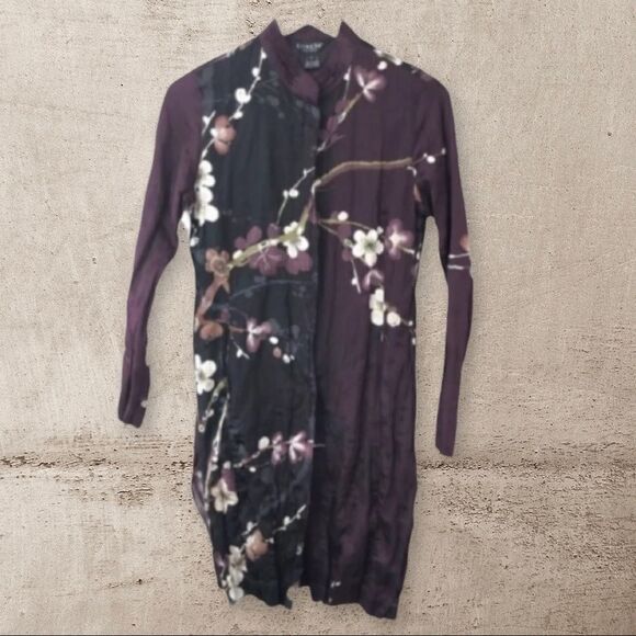 Citron silk kimono jacket -light,Size small - Picture 10 of 10